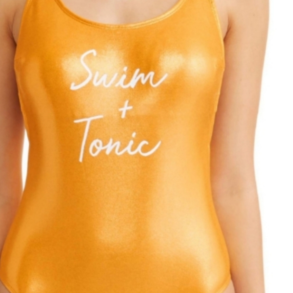 No Boundaries Yellow Gold One Piece Swimsuit